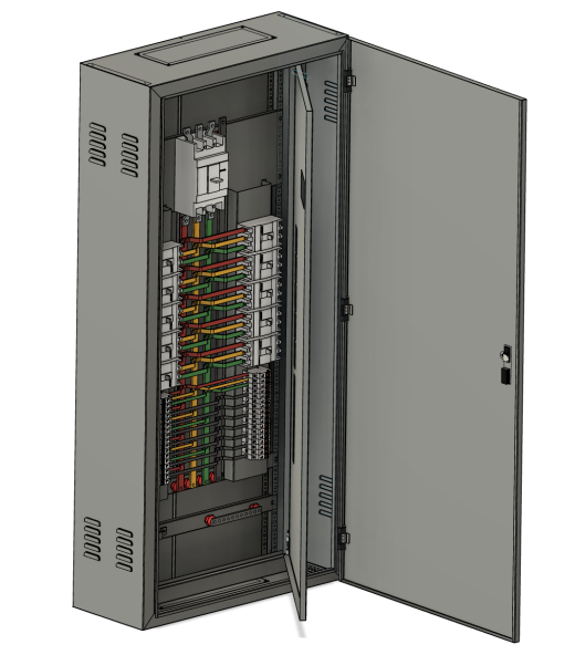 内外双门配电箱模型缩略图